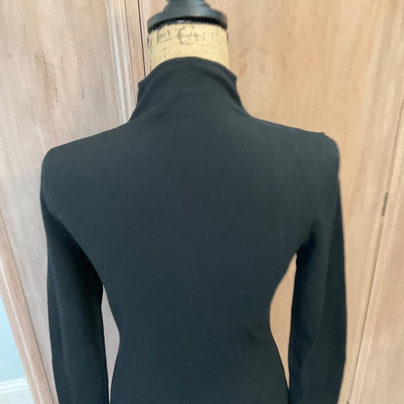 New Stella McCartney asymmetric fringed knitted dress $1279 minimalist black M - Picture 13 of 15